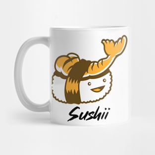 Sushi Fish Roll Cartoon Orange Mug